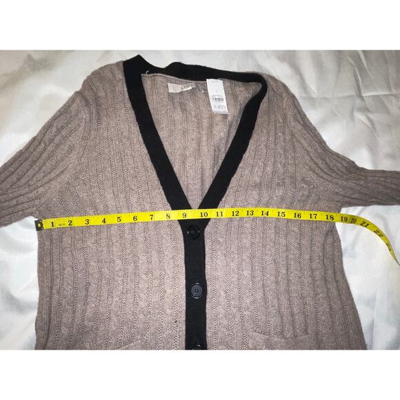 NWT Ann Taylor LOFT Cardigan -‎ Size L - Wool/Cotton/Rayon/Rabbit Hair Blend - Picture 9 of 9